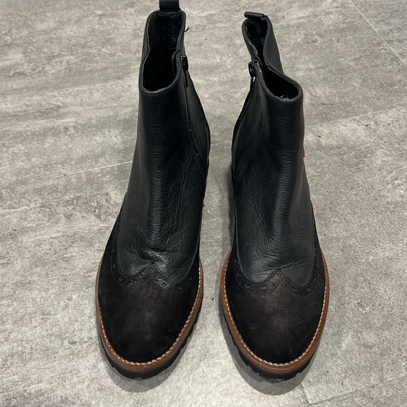 Marc Joseph Luxury Eva Lightweight Wingtip Ankle Boot Black Suede/Nappa Size 9 - Picture 3 of 10